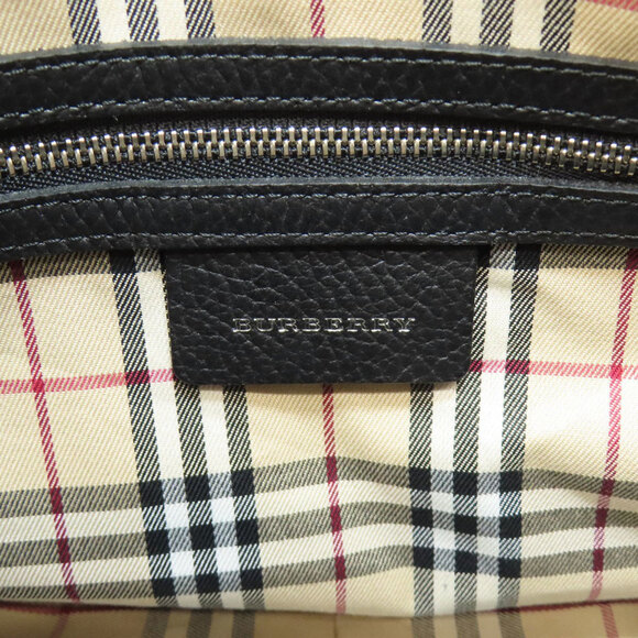 BURBERRY Leather Handbag Black Medium Crossbody Shoulder Bag - Picture 6 of 11